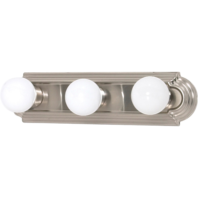 Nuvo Lighting 60/3301  3 Light 18" Vanity Racetrack Style - (3) 15w GU24 Lamps Included in Brushed Nickel Finish